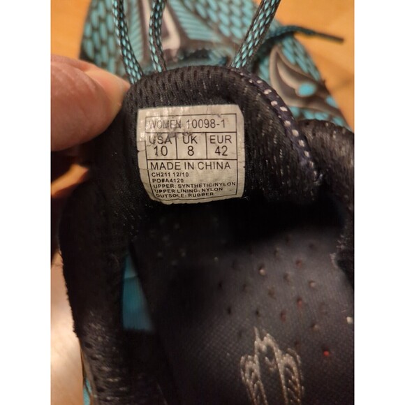 Saucony Peregrine ProGrid Womens 10 Teal Trail Running Black Lace Tie 10098-1 - Picture 7 of 7
